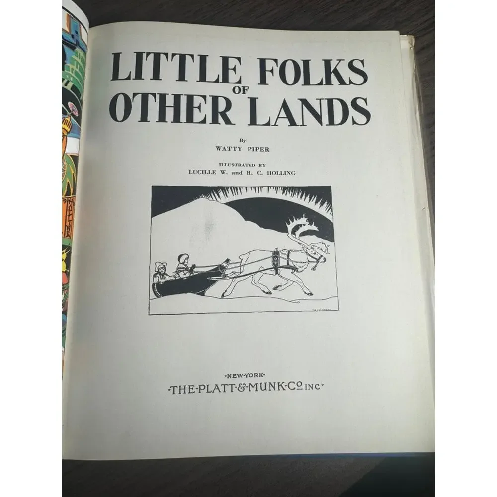 VTG Little Folks of Other‎ Lands by Watty Piper Children’s Book